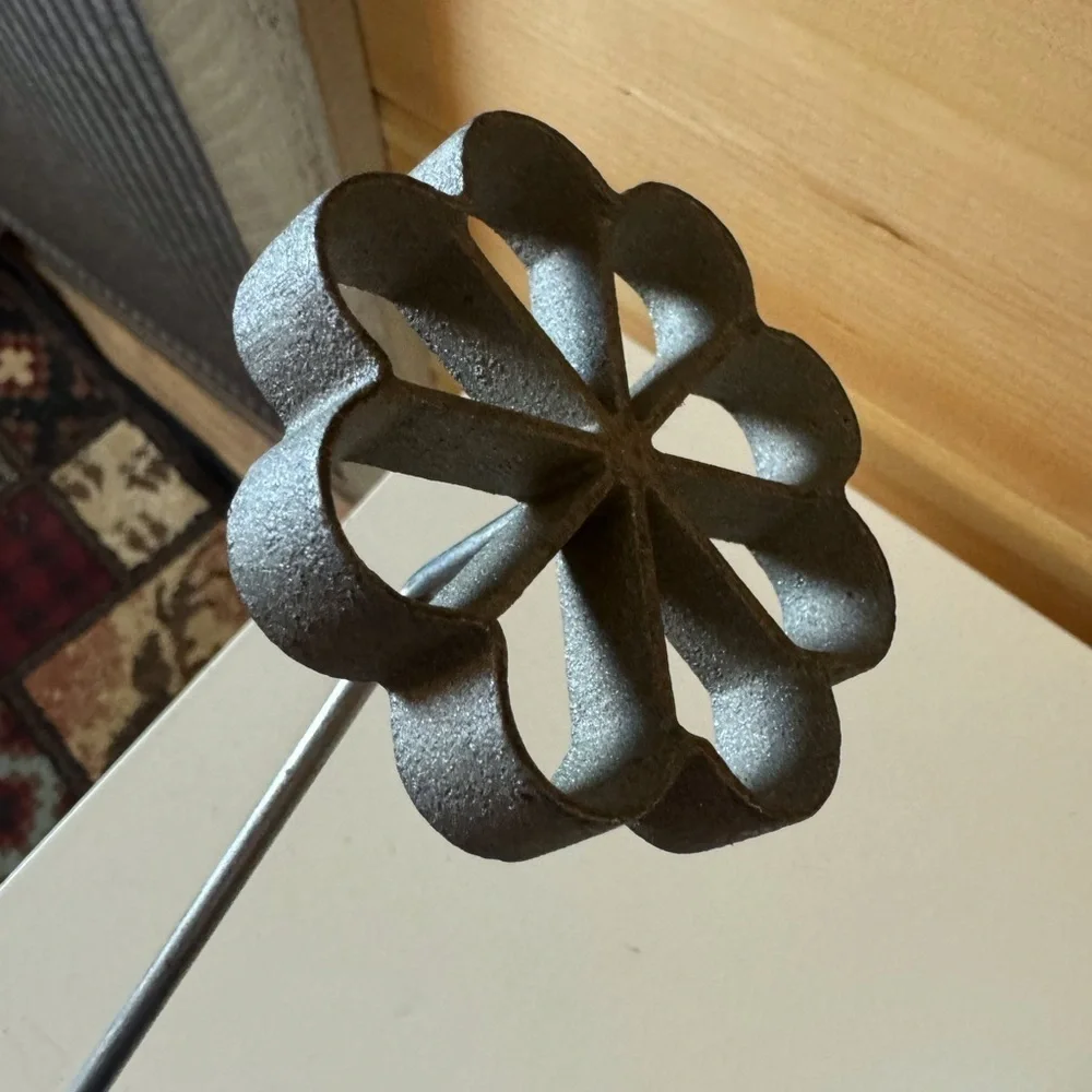 Vintage Rosette Iron set for cookies and pastry shells, etc.